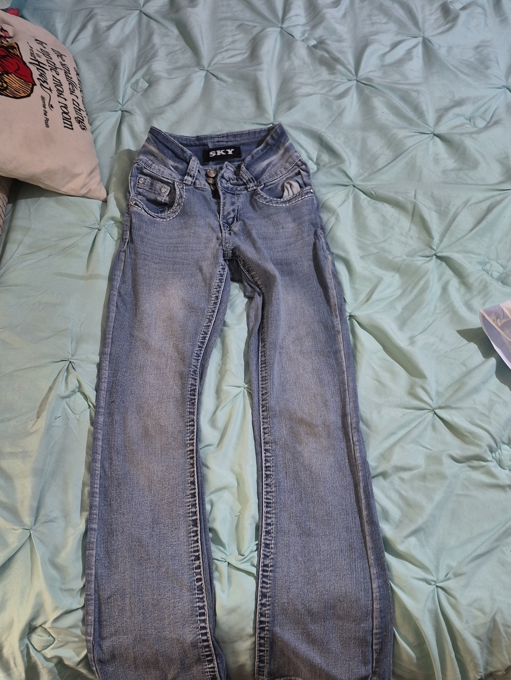 Sky Women's Light Blue Boot-Cut Jeans